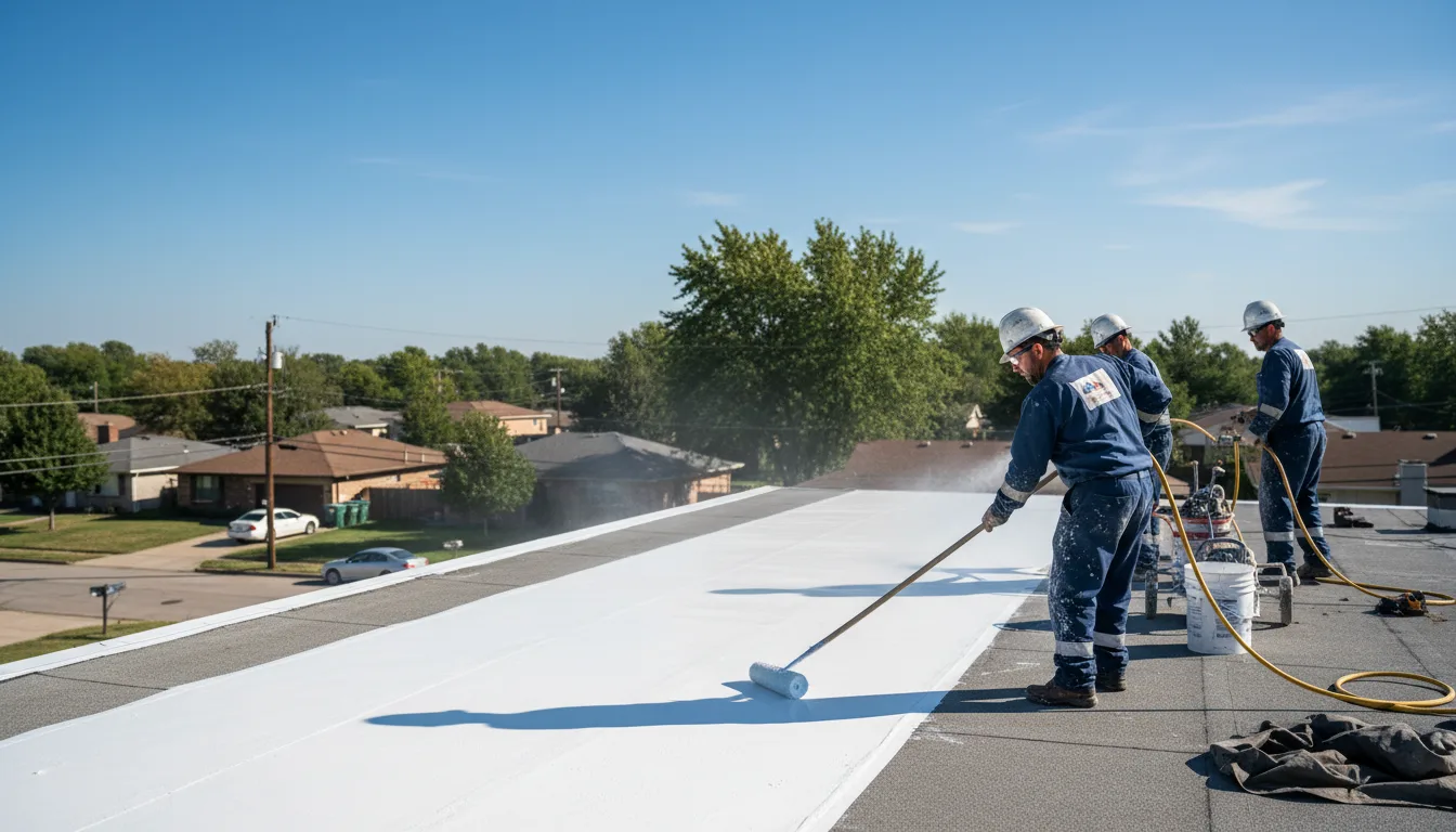 Commercial roof coating in Adona, AR near me